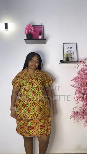 Ankara Short Dress, Pant