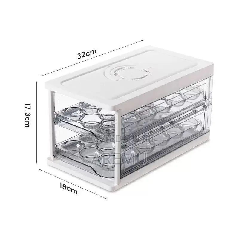 2layer Acrylic Drawer Egg Rack