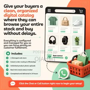 Clean Product Showcase Website for Retail Brands