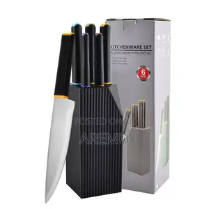 Six-Piece Household Kitchen Knife Set With Knife Holder