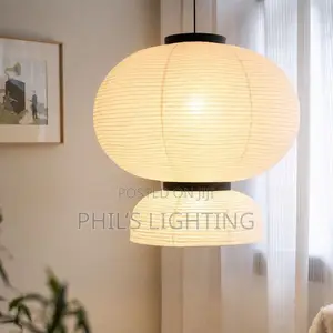 Wabi Sabi Pendant Lamps Rice Paper Chandelier