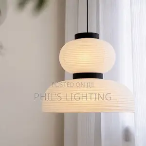Wabi Sabi Pendant Lamps Rice Paper Chandelier
