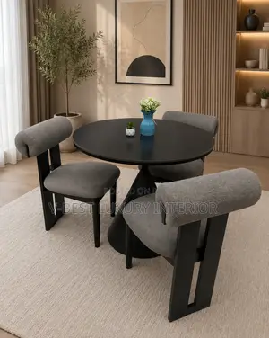 Grey Luxe 3-Seater Dining Set_ Imported Original Dining Set