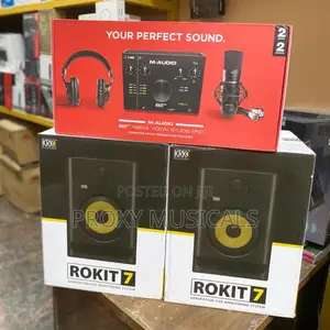 KRK Rokit 7 G4 & M-Audio Air 192|4 Vocal Studio Set