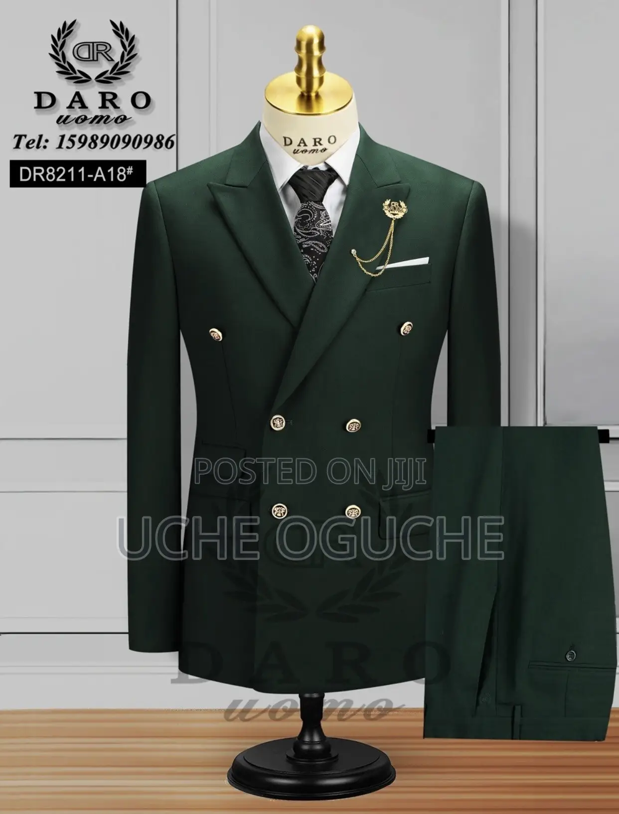 Double Breasted Suit for Men