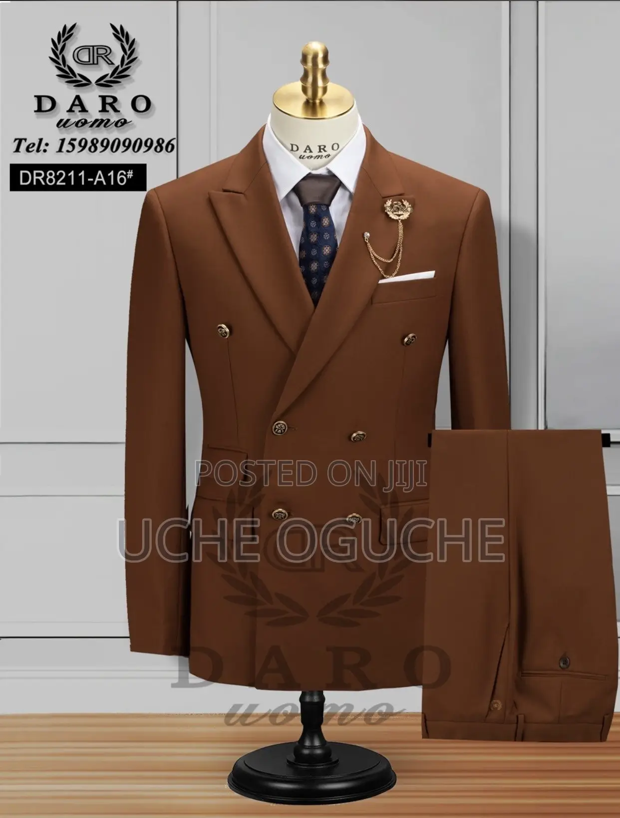 Double Breasted Suit for Men