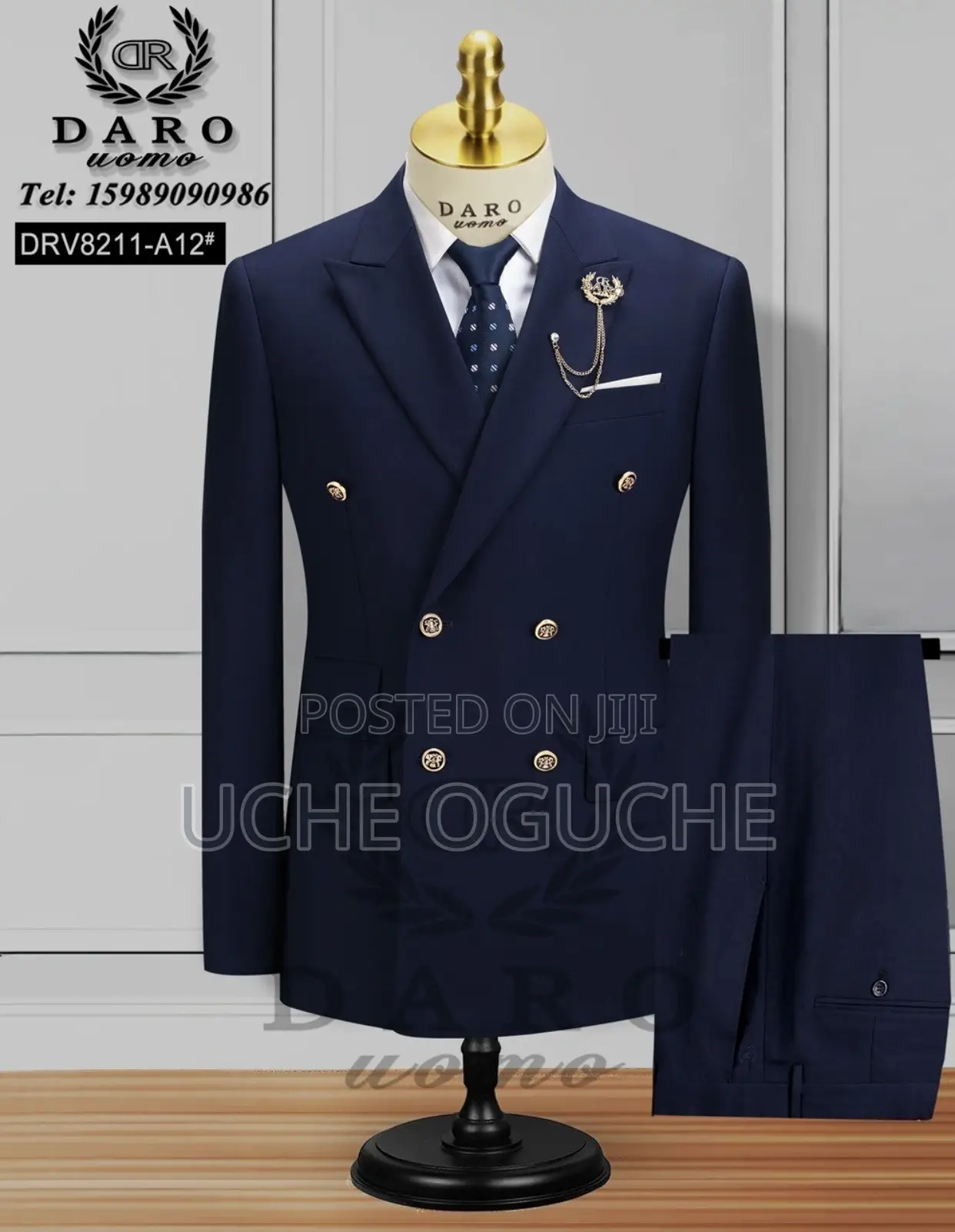 Double Breasted Suit for Men