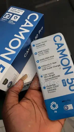 New Tecno Camon 50 Pro 256 GB Blue