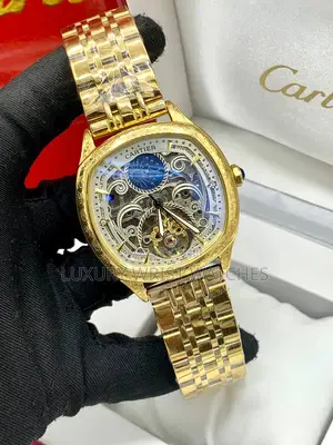 Luxury Gold Skeleton Cartier
