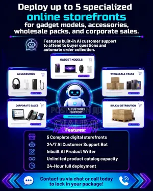 5-Store Digital Commerce Hub Website for Tech Vendors