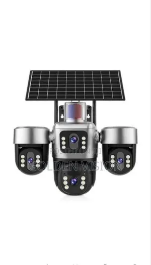 4-Lens Solar CCTV Camera–4G Wireless Security Camera With Solar Panel