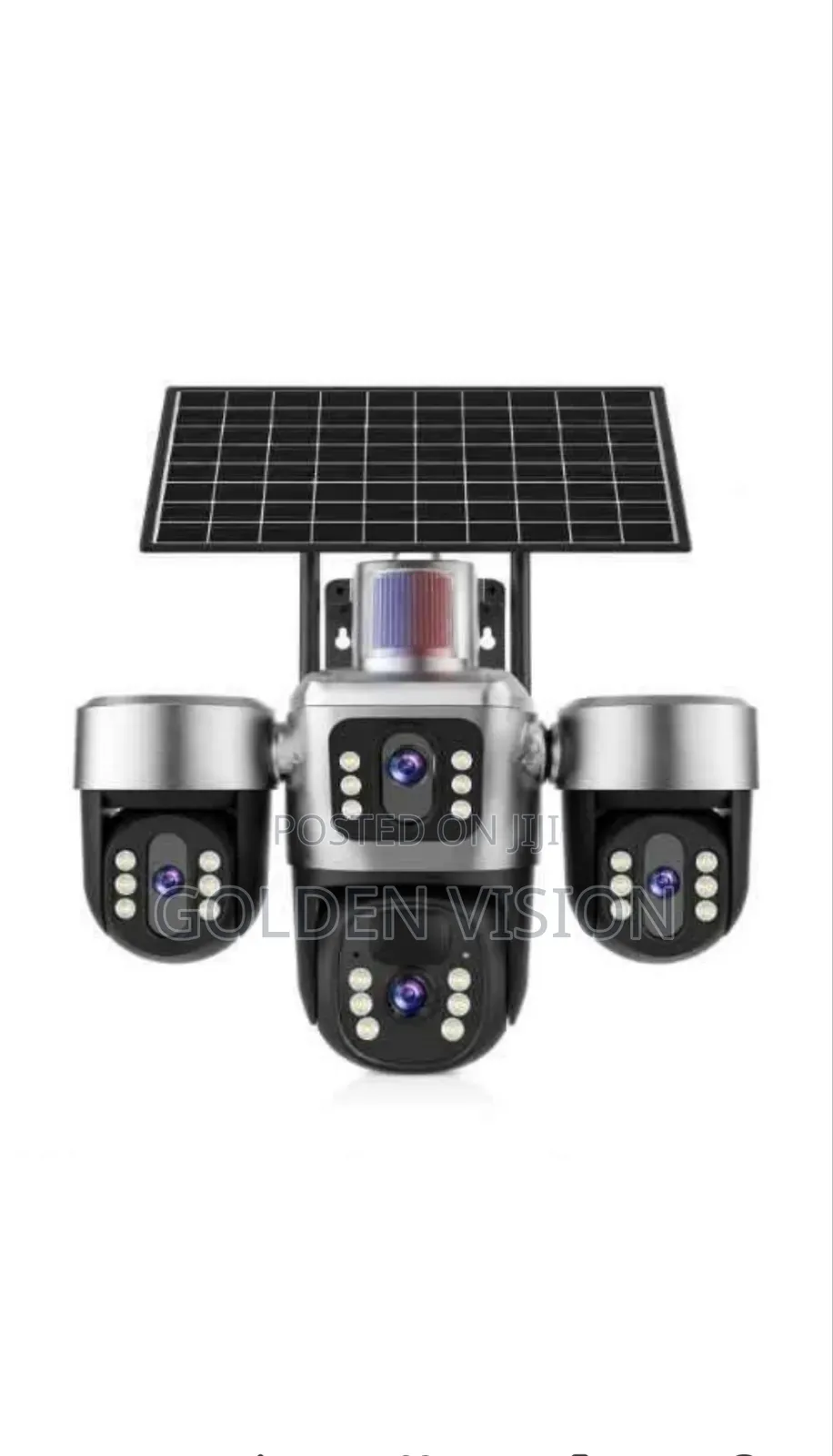 4-Lens Solar CCTV Camera–4G Wireless Security Camera With Solar Panel