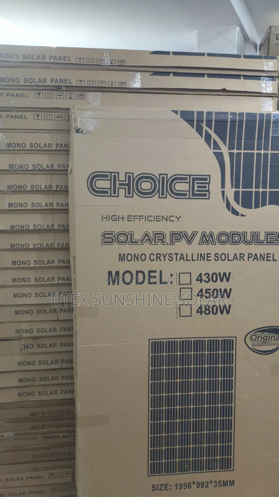 450watt Mono Panels Available