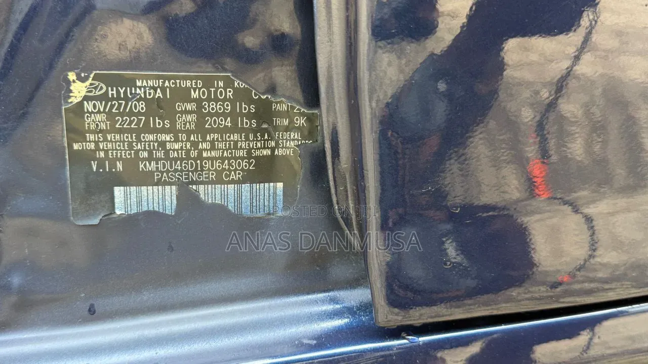 Hyundai Elantra 2009 Blue