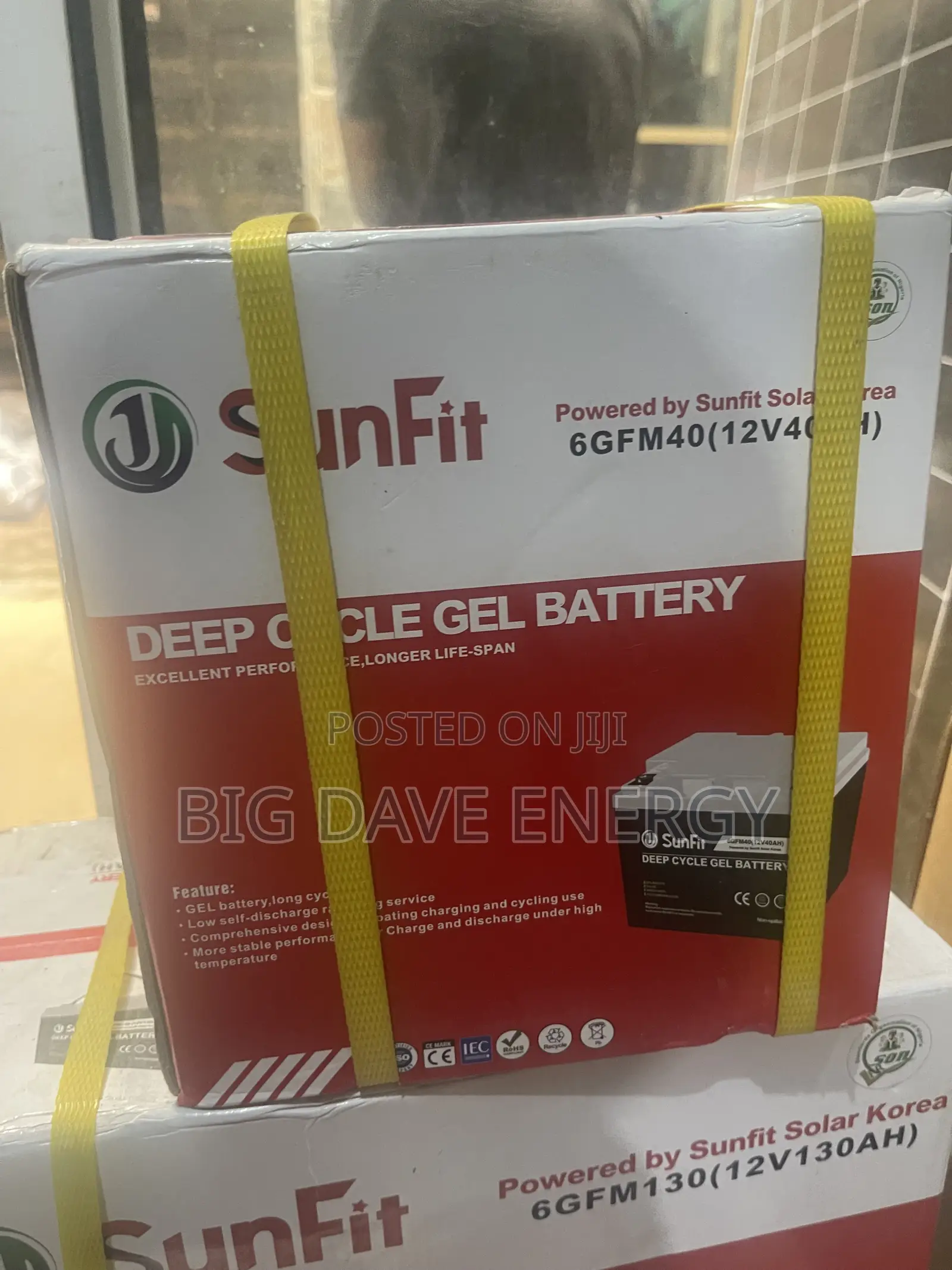 40ah 12v Sunfit Deep Cycle Dry Cell Battery