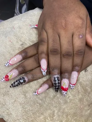 Gel Nail Design, 5by5 Closure Ventilated and Wigged, Blonde Skul Cap