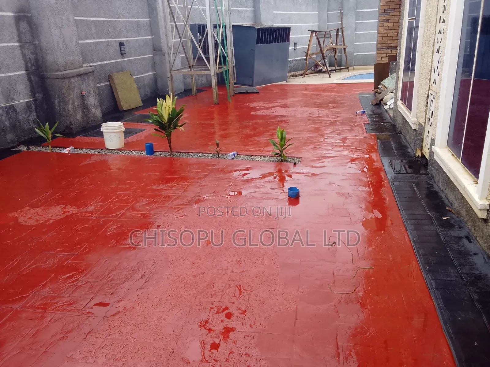 Original Stamp Concrete Floor Materials Installation