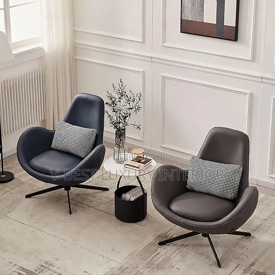 Swivel Accent Char, Original Leather