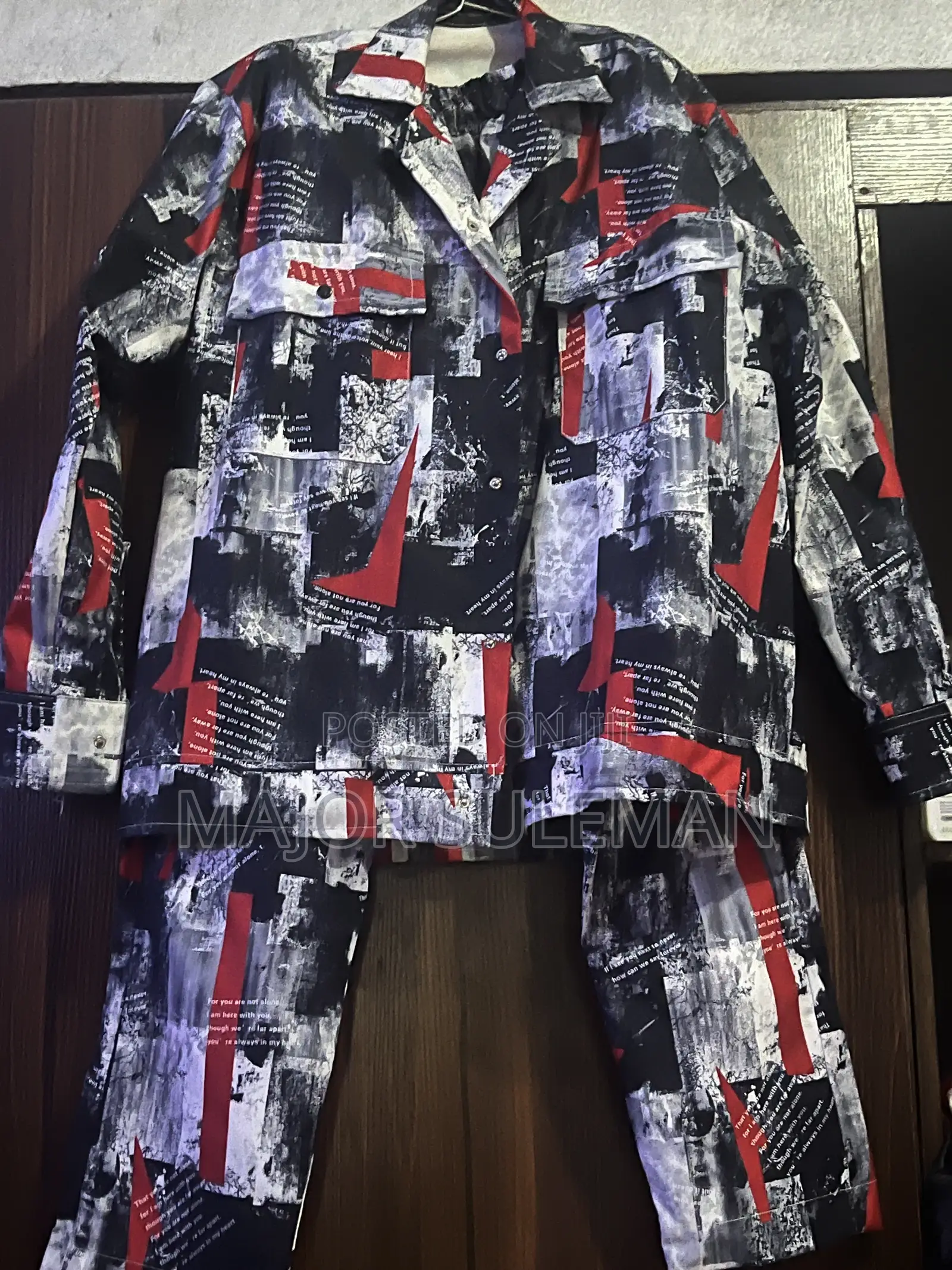 Urban Patchwork Cargo Two-Piece Set