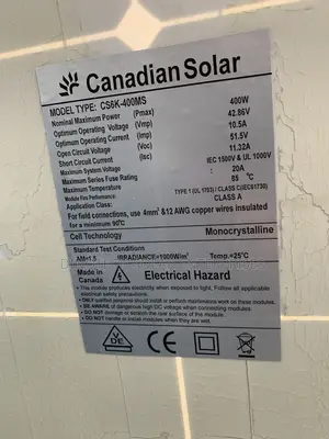 400w 96cells Canadian Solar Panel Mono
