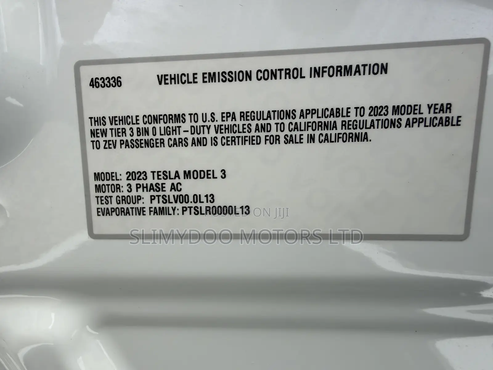 Tesla Model 3 2023 White