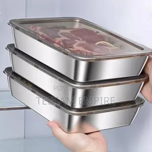 3 in 1 Stainless Plate With Lid