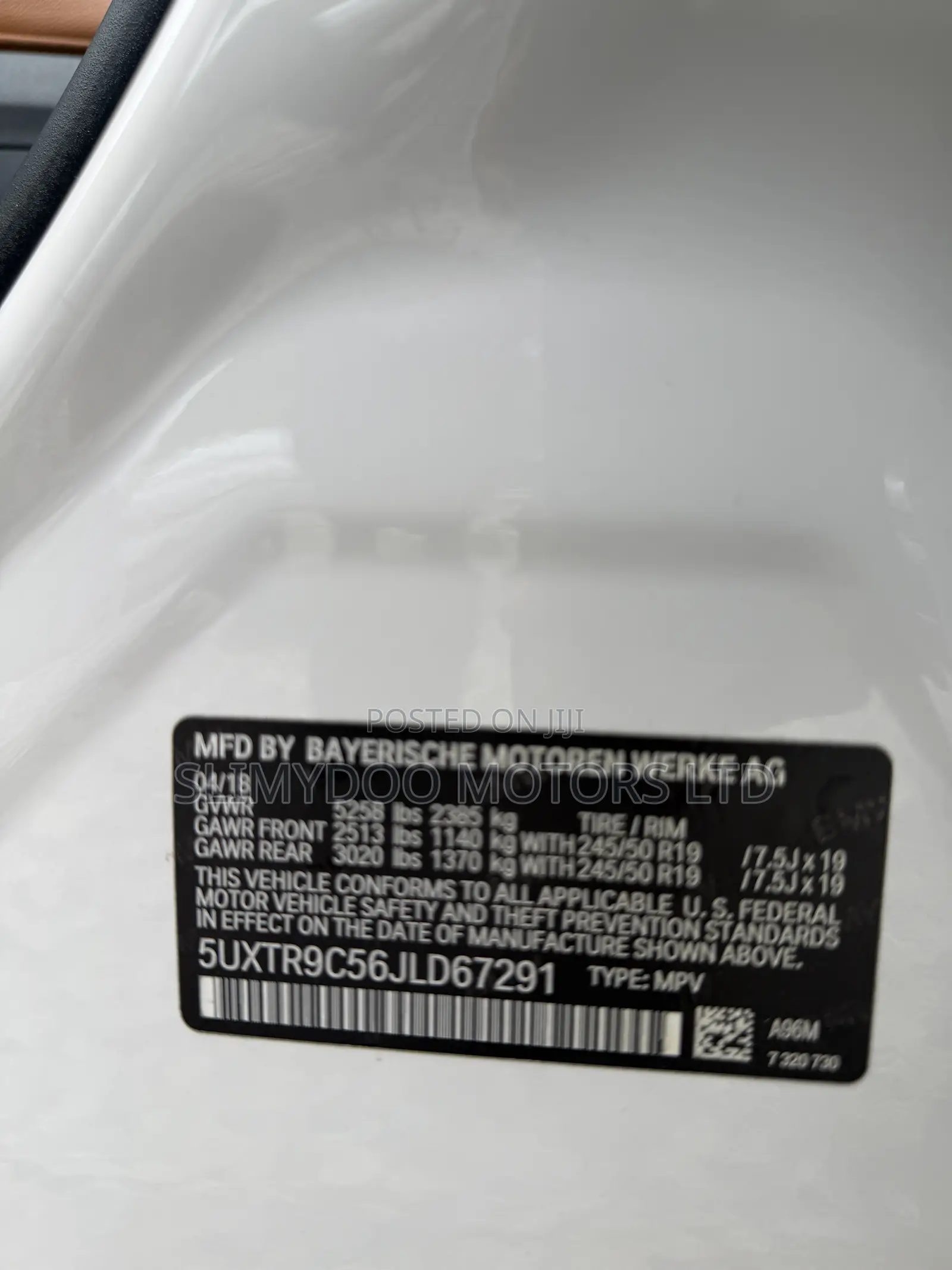 BMW X3 xDrive30i AWD 2018 White