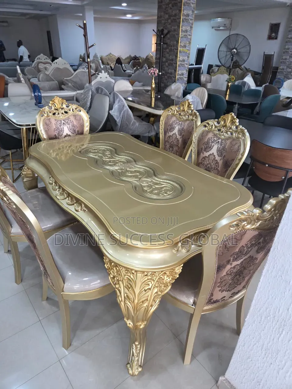 Quality Luxury Royal Dining Table and 6 Chairs
