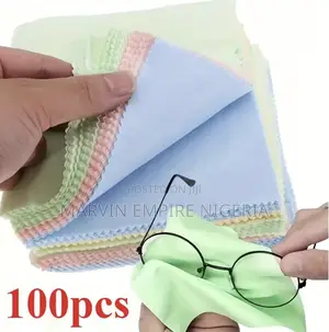 100-Pack Microfiber Cleaner Guitars, Glasses, Lenses & Phone Screens