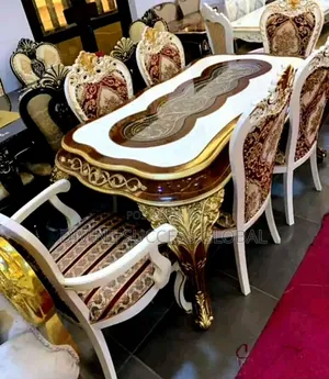 Royal Luxury Quality Dining Table With 6 Chairs
