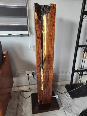 Decorative Rustic Wooden Standing Light