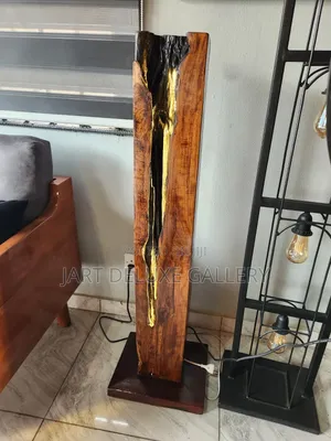 Decorative Rustic Wooden Standing Light