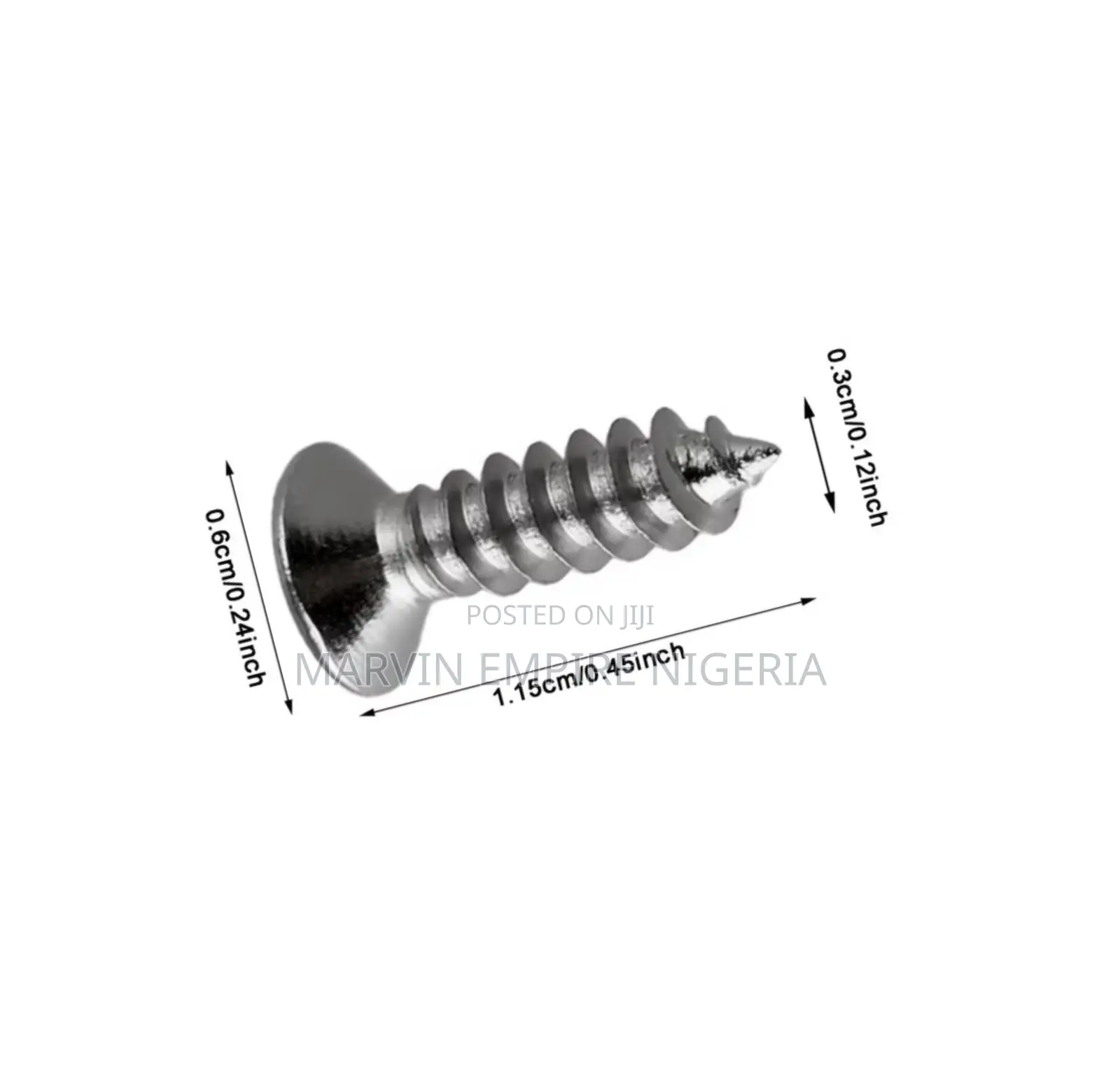 18pcs Guitar Pickguard Screws, Chrome, Type 3 Silver