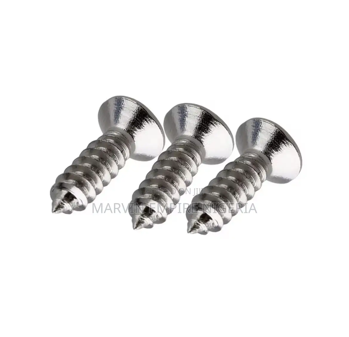 18pcs Guitar Pickguard Screws, Chrome, Type 3 Silver