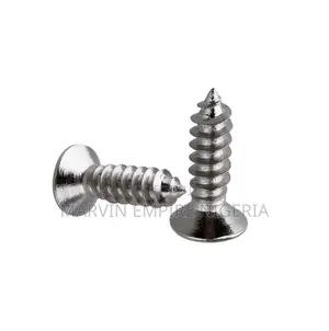 18pcs Guitar Pickguard Screws, Chrome, Type 3 Silver