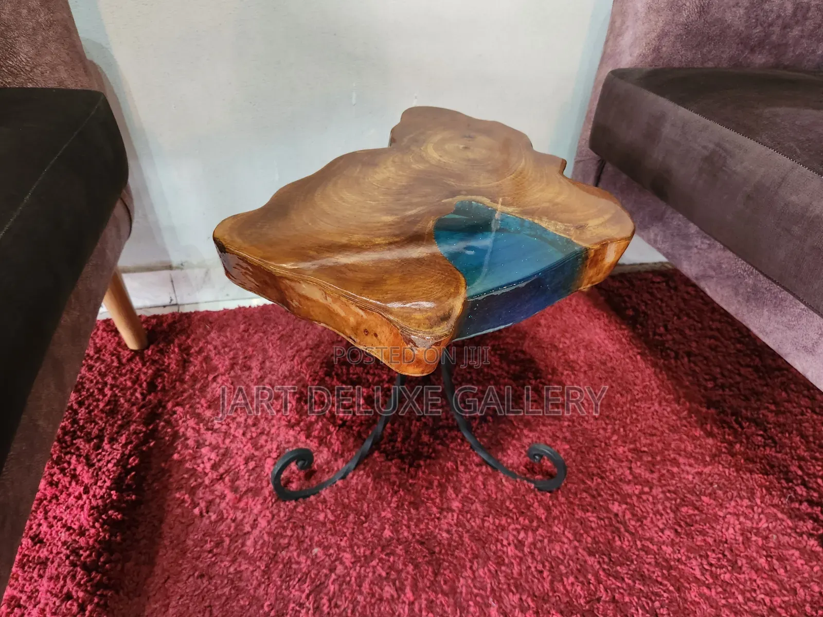 Stylish Epoxy Wooden Side Table
