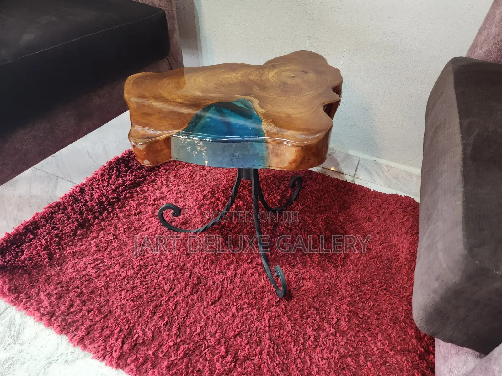 Stylish Epoxy Wooden Side Table