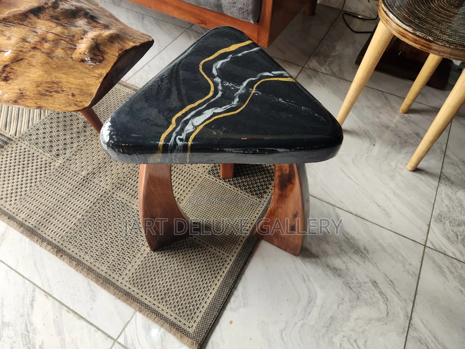 Stylish Epoxy Wooden Side Table