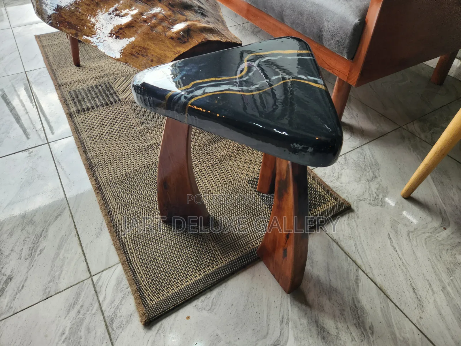 Stylish Epoxy Wooden Side Table