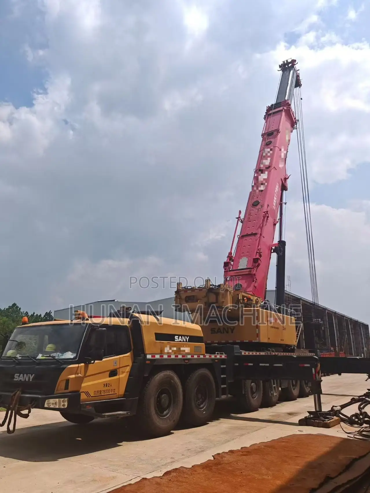 Foreign Used SANY 450 Ton Truck Crane 2020