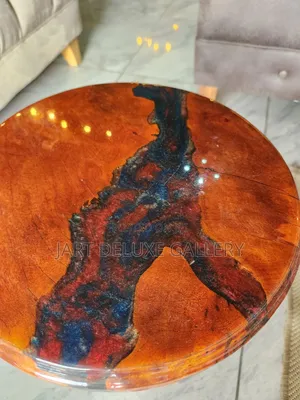 Epoxy Wooden Side Table