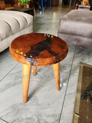Epoxy Wooden Side Table