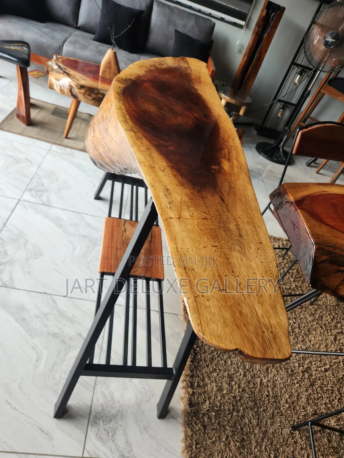 Unique Epoxy Wooden Console Table