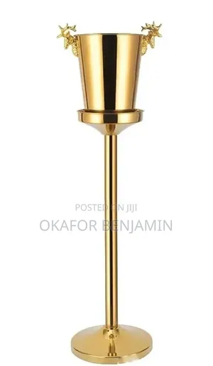 High Quality Stainless Steel Gold Champagne /Wine Stand Only the Stand