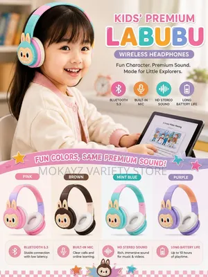 Kids’ Premium Labubu Character Wireless Headphones