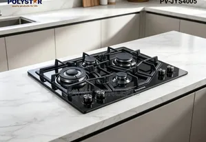 POLYSTAR 4-Burner Built-in Gas Hob 60cm | Cast Iron Support PV-JYS4005