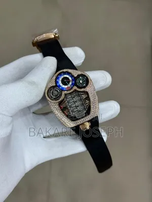 Luxury Richard Mille Style Tourbillon Diamond Wristwatch – Men's Watch