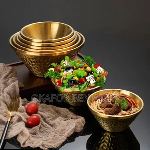 Quality Hammered Double Wall Insulated v Shap Soup Bowl
