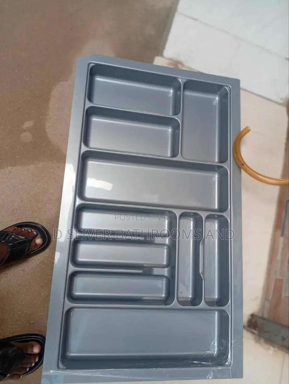 In-Built Cabinet Cutlery Spoon Organizer Tray