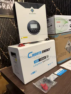 Cworth 1.2kWh 12V Lithium Battery + Sumry 1.5kVA